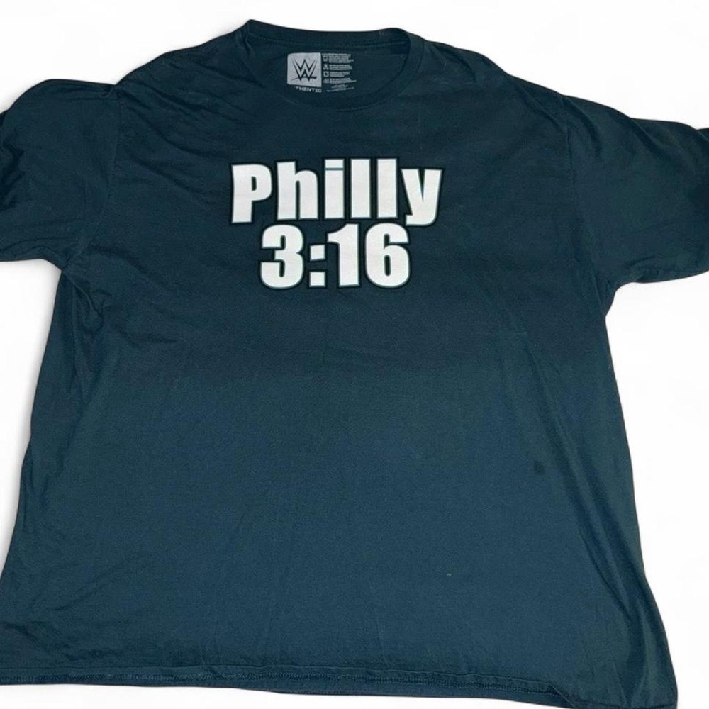 WWE Wrestle mania Cody Rhodes Philly 3:16 T-shirt XXL with white skull